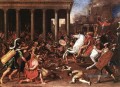 Zerstörung der Tempel klassische Maler Nicolas Poussin